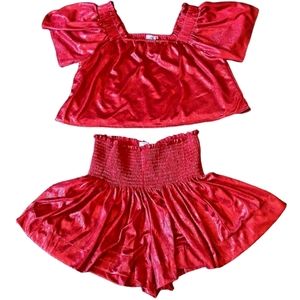 Queen of Sparkles red metallic set ♥️✨